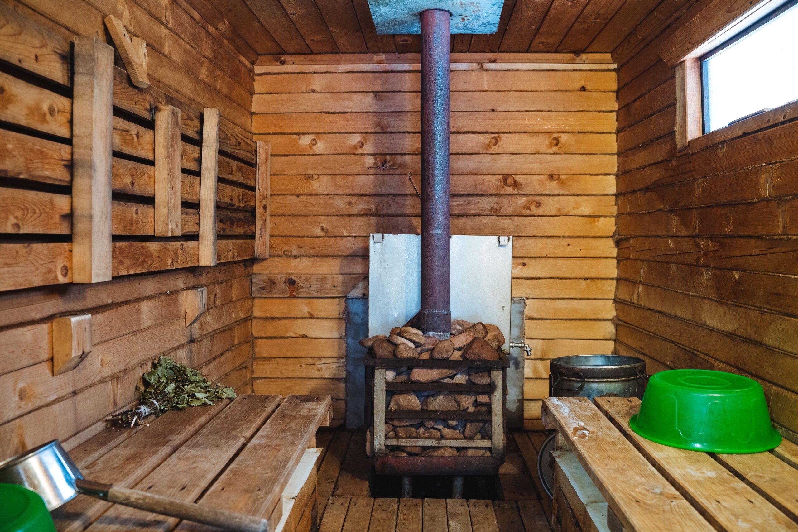 Alte traditionelle Sauna